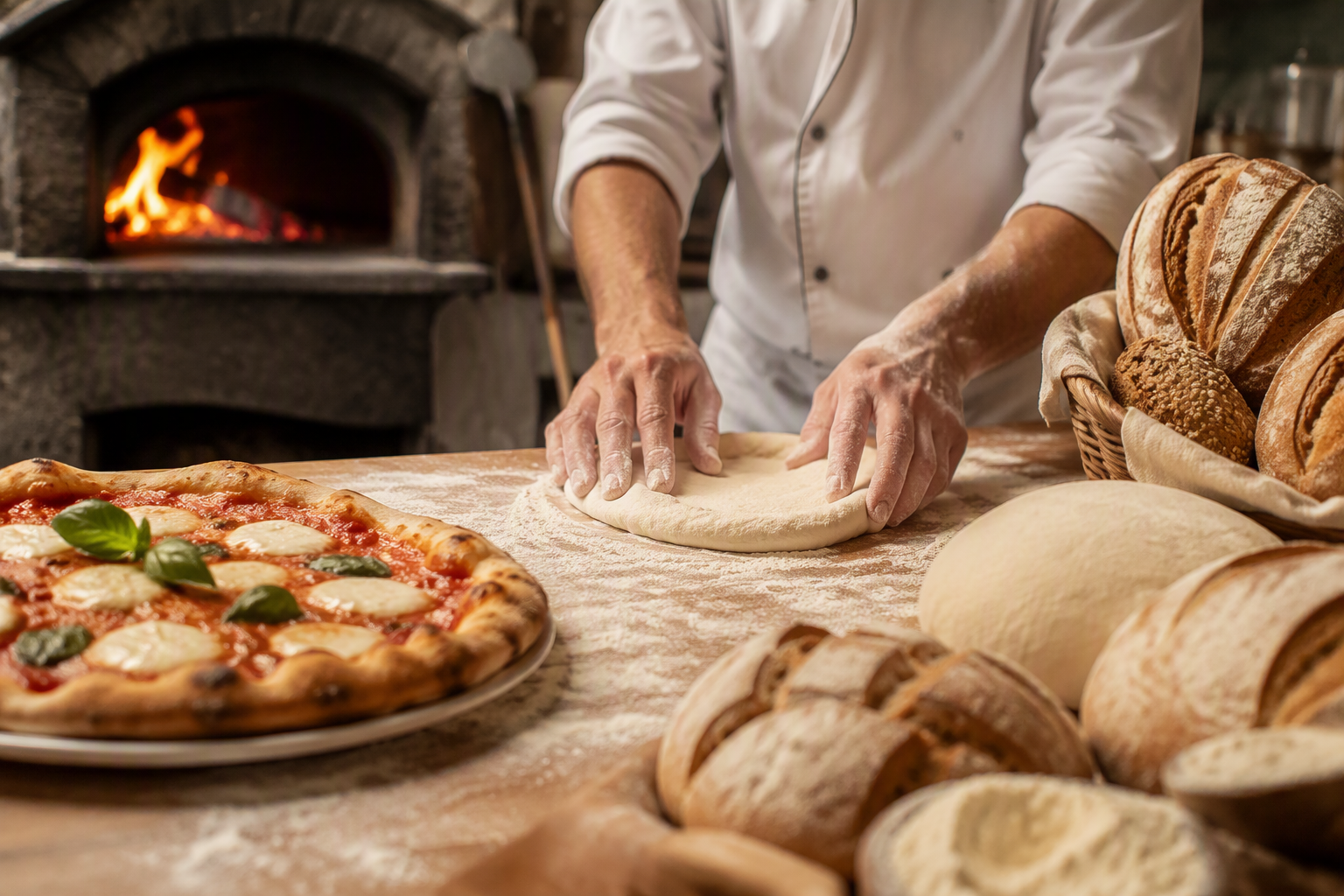 Immagine che raffigura Corso Pizzaiolo e tecniche di panificazione