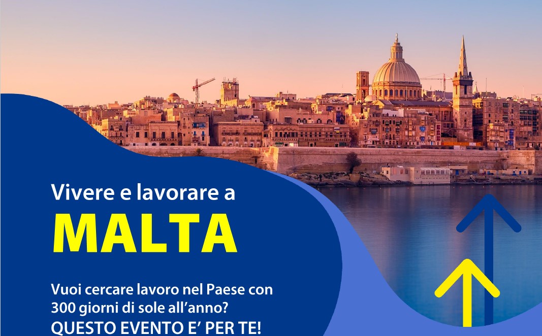 Immagine che raffigura Webinar Vivere e lavorare a Malta